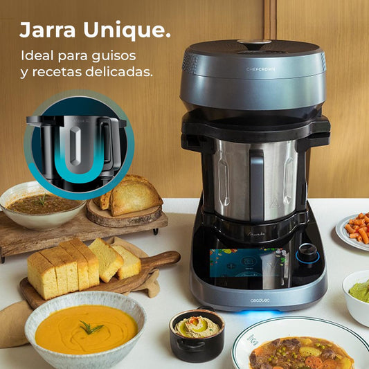 Cecotec Mambo CooKing Unique Robot de Cocina 2200 W, 45 Funciones, Jarra 4,5 L y Recetas Guiadas