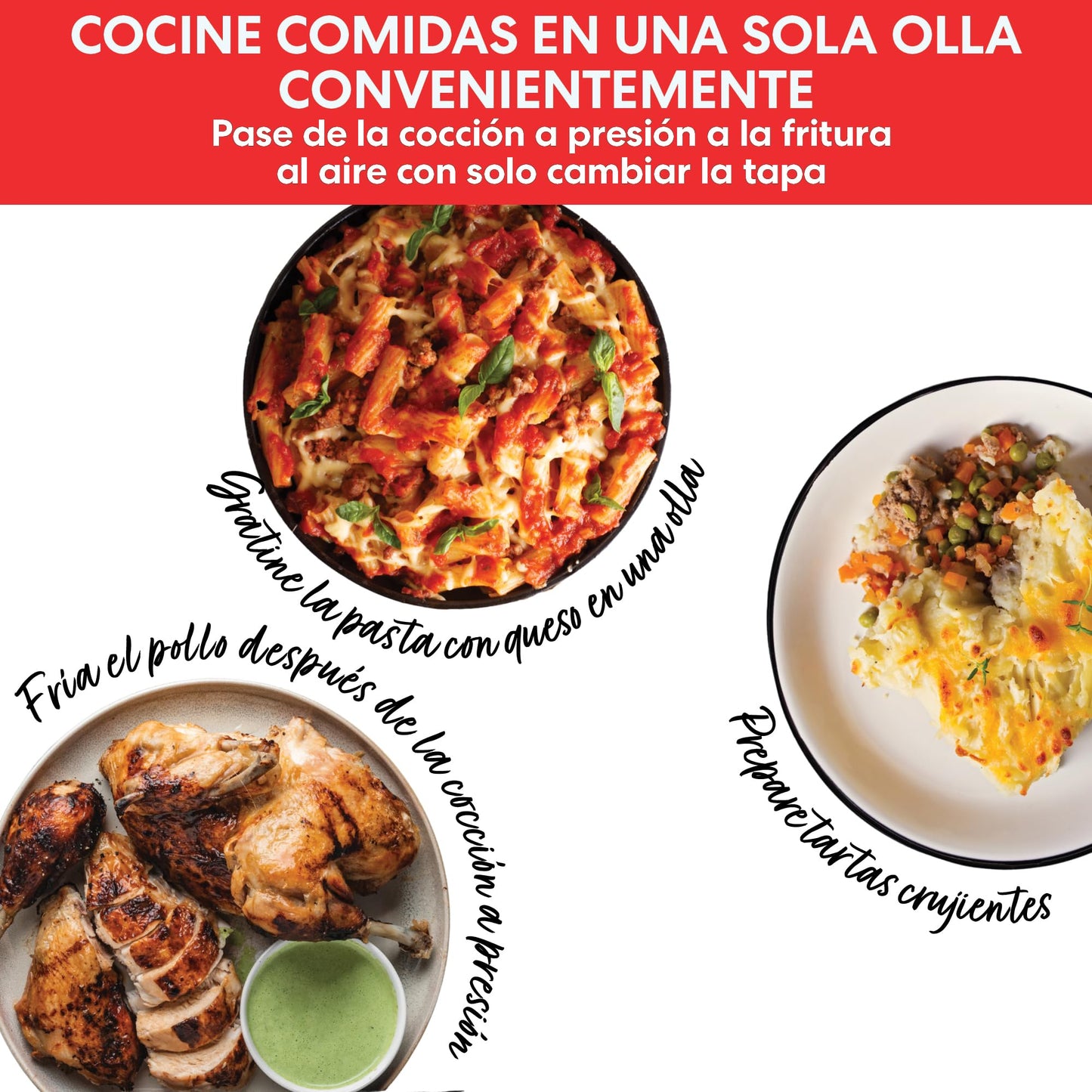 Instant Pot Pro Crisp Olla Eléctrica 11 en 1 con Freidora de Aire, 7,6 L, Acero Inoxidable