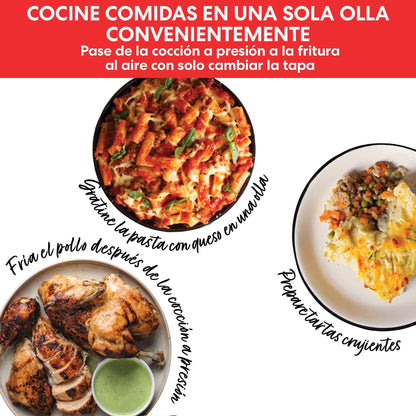 Instant Pot Pro Crisp Olla Eléctrica 11 en 1 con Freidora de Aire, 7,6 L, Acero Inoxidable